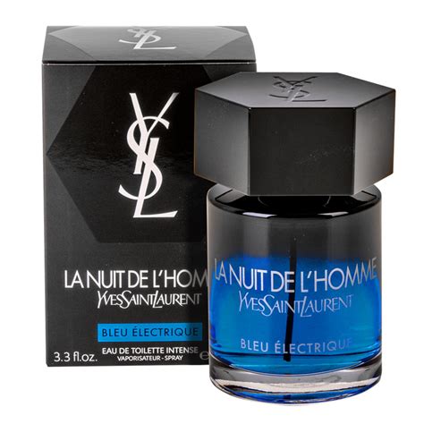 ysl la nuit de l'homme bleu electrique notes|la nuit homme bleu électrique review.